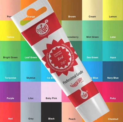 £3.59 • Buy Progel Food Colouring Rainbow Dust Concentrated Colour Icing Sugarpaste Pro Gel
