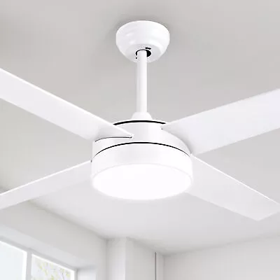 48 Inch Ceiling Fans With Light And Remote Control Dimmable 4 Blades Fan Lamp • $80.99