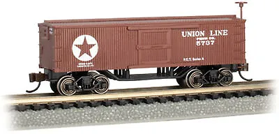Bachmann 15657 N Scale Old Time Box Car Union Line • $27.95