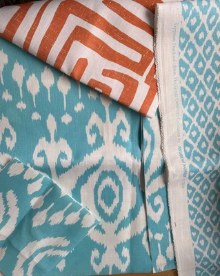 £7.50 • Buy 5  Pieces Of Andrew Martin Outdoor Fabric Remnants Brand New Fabric