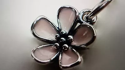 Authentic Pandora SSilver Pink 'CHERRY BLOSSOM' Dangle Charm Bead 4 Bracelets • $39.99