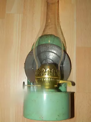 Wall Mounted Metal Oil Paraffin Lamp DUPLEX With Reflector & Chimney ..PROJECT ! • £29.99