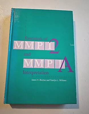 Essentials Of MMPI2 And MMPIA Butcher Williams 1995 Hardcover 3rd Ed • $39.99