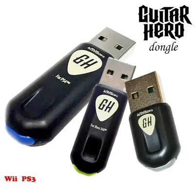 Guitar Hero Live USB Dongle Wireless Replacement Adaptor Nintendo Wii U /  PS3 • £5.99