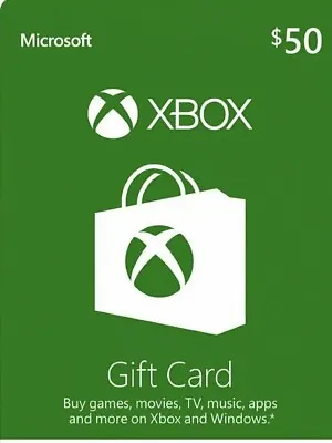 XBOX Live US Gift Card USD 50 • $79.99