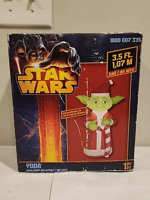 Star Wars Yoda Airblown Inflatable Christmas Yard Decoration Disney 3.5ft 34781 • $49.95