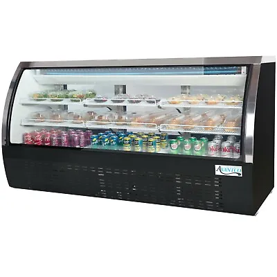 Deli Case New 82” Show Curved Glass Refrigerator Display Bakery Pastry Meat ETL • $4700