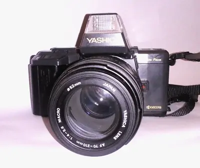 !!! UNTESTED !!! - Yashica 230 AF 35mm SLR Film Camera W 70-210mm Zoom Lens - C8 • £17.99