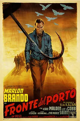 On The Waterfront Fronte Del Porto Vintage Marlon Brando Movie Poster • $9.99