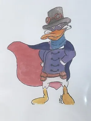 Darkwing Duck Steampunk Illustration Art Print Disney Pop Art V4984 • $10