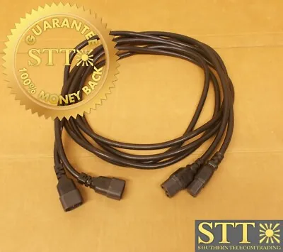 Stayonline Power Cord Iec320 C14 Male Plug To C15 Conn 15a 14/3 8ft( Lot Of 2 ) • $25