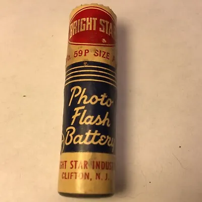 $9.99 • Buy Vintage 1950’s BRIGHT STAR AA Flashlight Battery Use Before 9-56