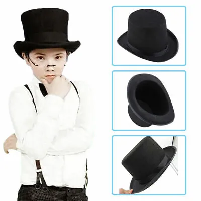 Black Kids Hat Folding Collapsible Top Hat Magician Performer : Trick Deal • $6.13