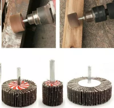 £3.99 • Buy SANDING FLAP WHEEL 6MM SHAFT DRILL BIT DIE GRINDER  CHUCK DRILL 40g - 120g