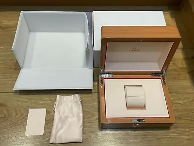 £121.99 • Buy Genuine Original Omega Swiss Wooden Wood Watch Presentation Box Case