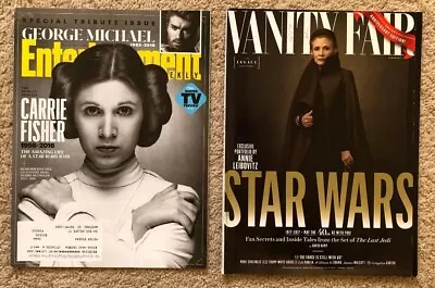 Lot Of (2) CARRIE FISHER! STAR WARS! Magazines! Entertainment Weekly/Vanity Fair • $5.95