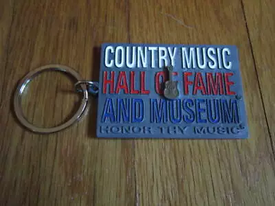 Country Music Hall Of Fame Keychain HONOR THY MUSIC Little Guitar Key Ring • $16.95