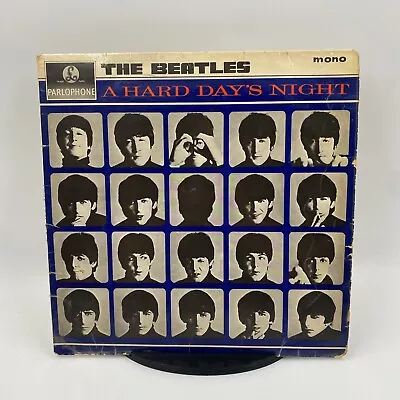 THE BEATLES Hard Day's Night LP PMC1230 1964 Parlophone XEX481 3N 1st Press Mono • £17.50