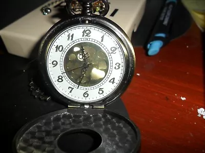 Vintage Pocket Watch/stop Watch Roman Numerals Outside Regular Inside + 2 Dangle • $4.99