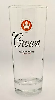 New 16cm Tall Crown Lager Beer Glass BNWOB • $13.50