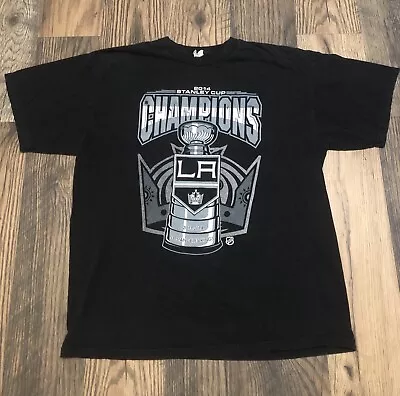 LA Kings T-Shirt XL NHL Hockey 2014 Champion Stanley Cup Trophy Graphic Tee • $24.99