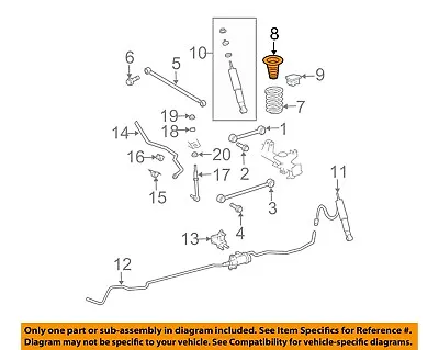 TOYOTA OEM 07-14 FJ Cruiser Rear Suspension-Spring Insulator 4830235040 • $68.73