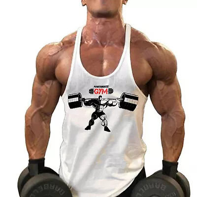 Men's Stringer Muscle Bodybuilding Shirt Tank Top Gym Singlet Fitness Sport Vest • $8.99