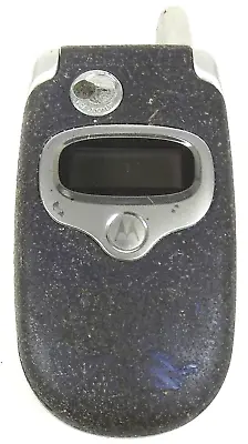 Motorola V330 - Blue And Silver ( T-Mobile ) Very Rare Flip Phone - Black Back • $28.04