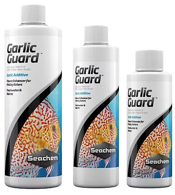 Seachem Garlic Guard Aquarium Feeding Additive Flavour Odour Appetite Enhancer • £9.99