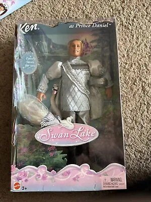 Barbie Of Swan Lake Ken As Prince Daniel Doll With Lovely Swan 2003 New In Box! • $50