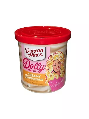 Duncan Hines Dolly Parton's Creamy Buttercream Frosting 16 Oz Exp 2/8/24 • £12.16