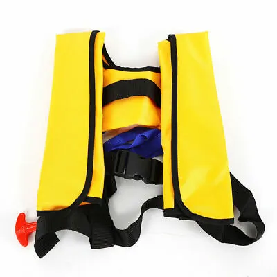 $42.01 • Buy Inflatable Life Jacket Vest Preserver Survival Vest Water Swimming Kayak