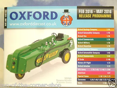 £1.95 • Buy Oxford Diecast 48 Page Pocket Catalogue February To May 2016 Release Programme