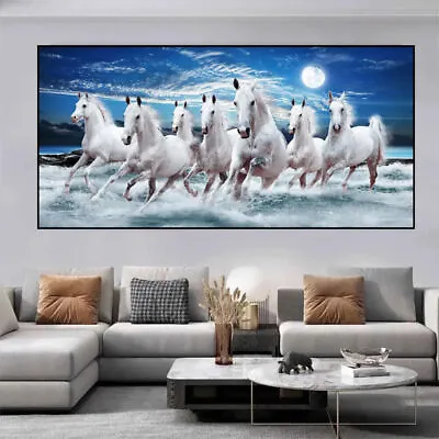 Animal Art Running Horses Canvas Painting Poster Print Wall Art Home Decoration • $10.44