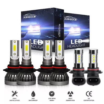 White For GMC Canyon 2004-2012 LED Headlight High Low Beam Fog Light Bulbs Kit • $36.99