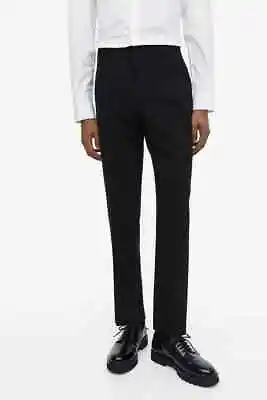 Men's  H&M  Concious Black  Slim Fit Suit Business Career  Pants 42R NWT • $25.49