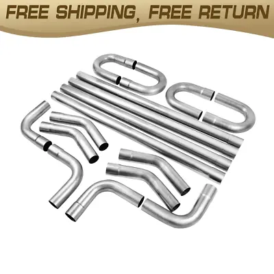 16pcs 3 Od Diy Custom S.steel Mandrel Exhaust Tubing Bend Straight Pipe Kits • $249.99