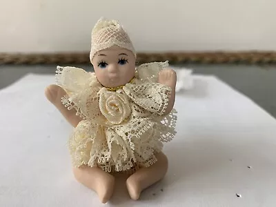 Miniature Artisan Porcelain Lacey Baby Doll  • $10