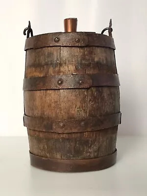 Small Old Vintage Wooden Wine Keg Barrel  • $150