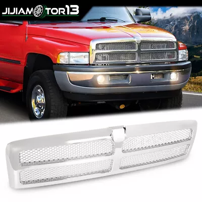 Fit For Dodge 94-02 Ram 1500 2500 3500 Chrome Grille Honeycomb Mesh Insert • $77.80