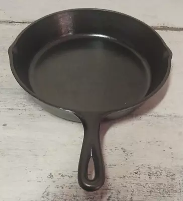 Vintage 3 Notch #8 SK D Frying Pan 10 3/4”Heat Ring Cast Iron Skillet Seasoned • $50.36