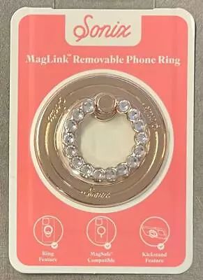 Sonix Magnetic Link Phone Ring With MagSafe - Gold Rhinestone • $9.99