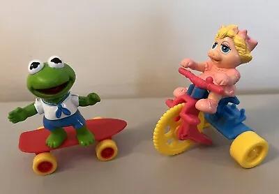1990 Kermit & Miss Piggy Muppet Babies Happy Meal Toys - McDonalds 90’s Vintage • $0.99