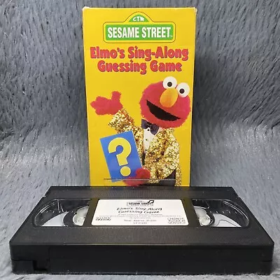Sesame Street - Elmos Sing-Along Guessing Game VHS Tape 1996 Kids Cartoon Show • $14.99