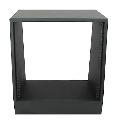 £110 • Buy Black 10u Angled 19  Inch Wooden Rack Unit/case/cabinet For Studio/DJ/recording