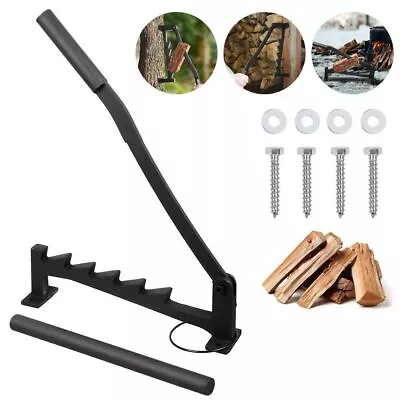 High Carbon Steel Manual Fire Wood Cutter Wall Mounted Wooden Kindling Splitter • £38.79