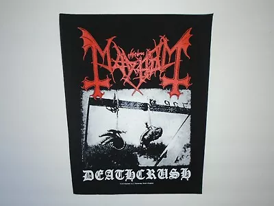 Mayhem Deathcrush Printed Back Patch • $15.99