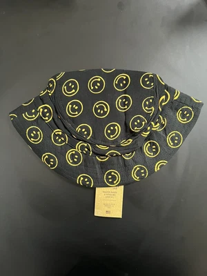 £15 • Buy Stan Ray Bucket Hat - Smiley, Black, Rare, BNWT. End Clothing. 90s. Stone Roses