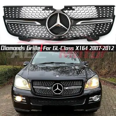Black Diamonds Style Grille For Mercedes Benz GL-Class X164 2007-12 GL320 GL350 • $189