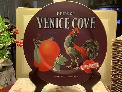 Oneida~Vintage Label Collection~Venice Cove~Rooster~8” Salad/Decorative Plate~ • $26.99